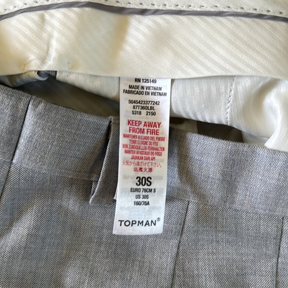 TOPMAN DRESS PANTS FIT WAIT 30s - Picture 13 of 13